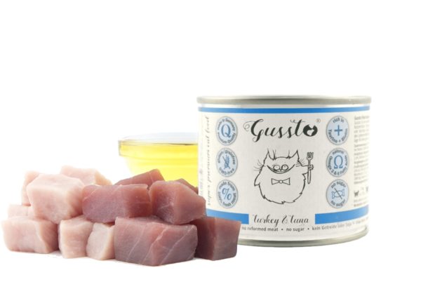 Gussto - świeży indyk plus tuńczyk - 200g